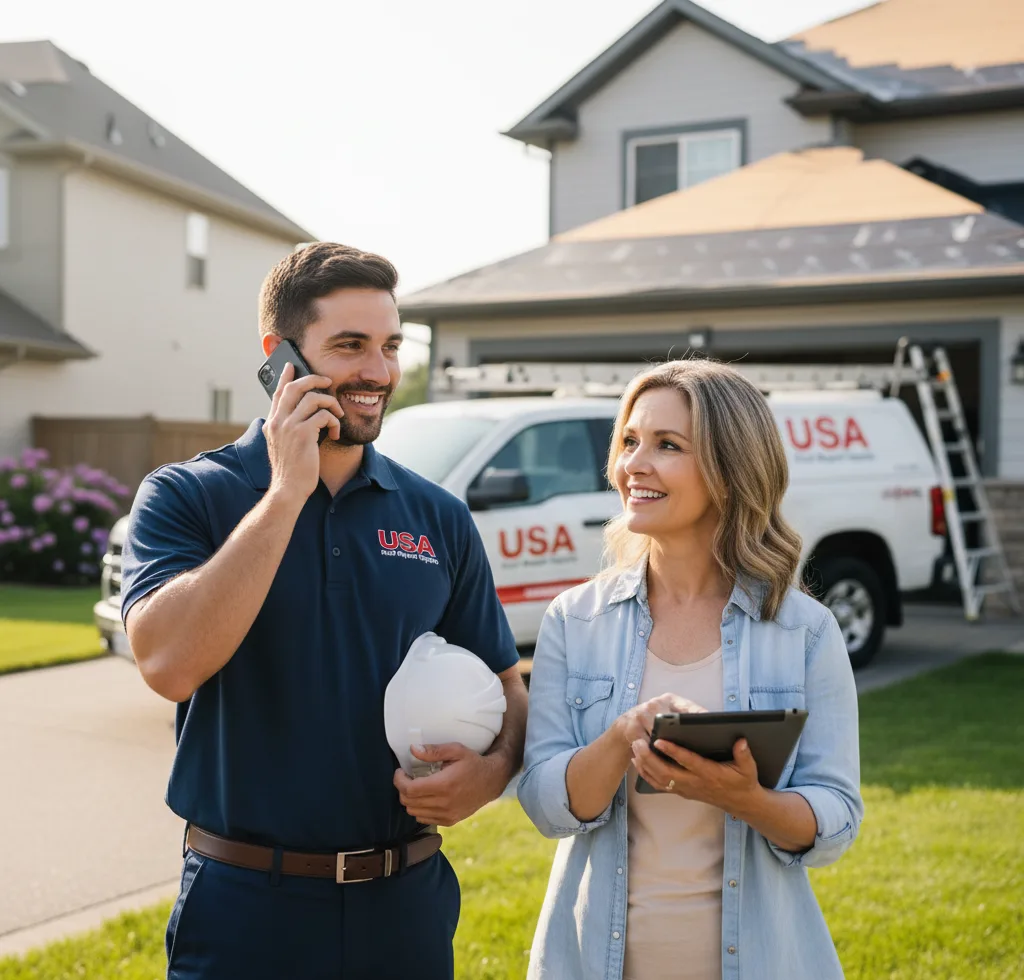 USA Roof Repair Experts customer support in Winlock